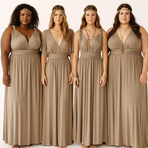 CHAMPAGNE Bridesmaid Dress/ CUSTOM Lengths/ Convertible Dress / Infinity Dress/multiway Dress/ Multi Wrap Dress / Plus Size / - Etsy CHAMPAGNE Bridesmaid Dress/ CUSTOM Lengths/ Convertible Dress / Infinity Dress/multiway Dress/ Multi Wrap Dress / Plus Size / - Etsy