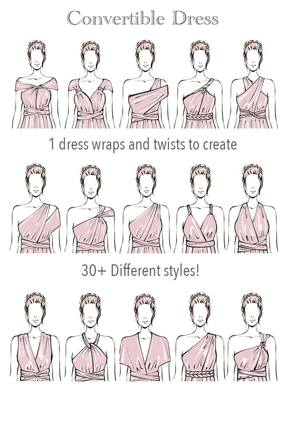 Ways to tie best sale a convertible maxi dress