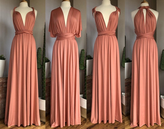 CLAY Bridesmaid Dress/ Custom Length / Convertible Dress