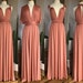 CLAY Bridesmaid Dress/ Custom Length / Convertible Dress / Infinity Dress/ Multiway Dress/  Multi Wrap Dress / Plus Size / 