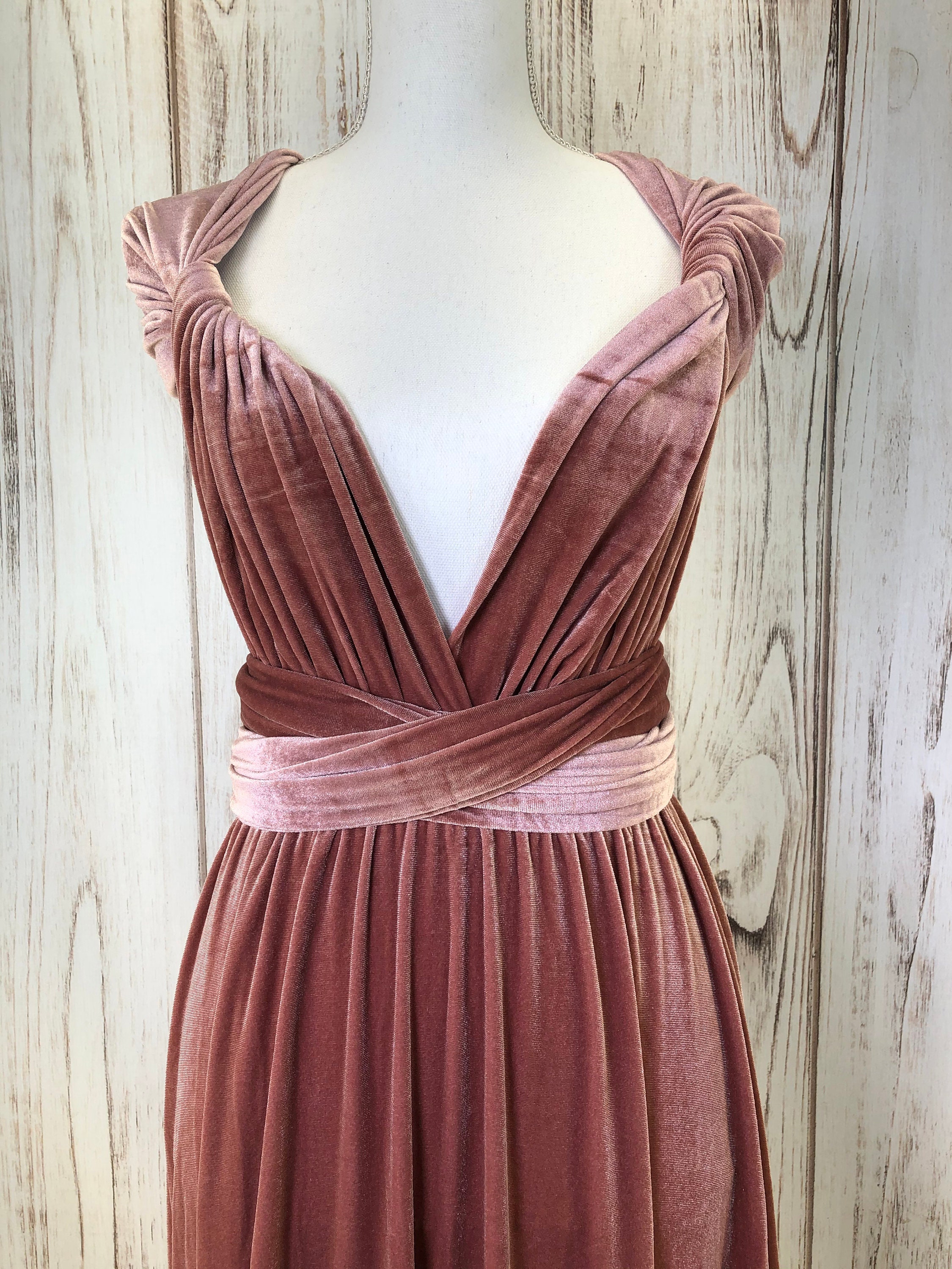 mauve multiway dress