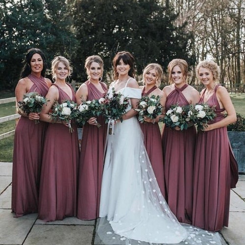 MAUVE Bridesmaid Dress/ CUSTOM Lengths 