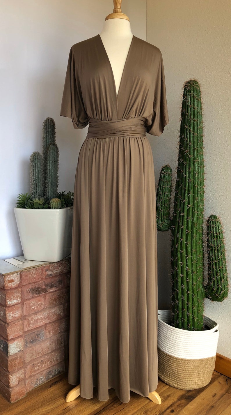 MOCHA Bridesmaid Dress/ Custom Length / Convertible Dress / Infinity Dress/ Multiway Dress/ Multi Wrap Dress / Plus Size / image 3