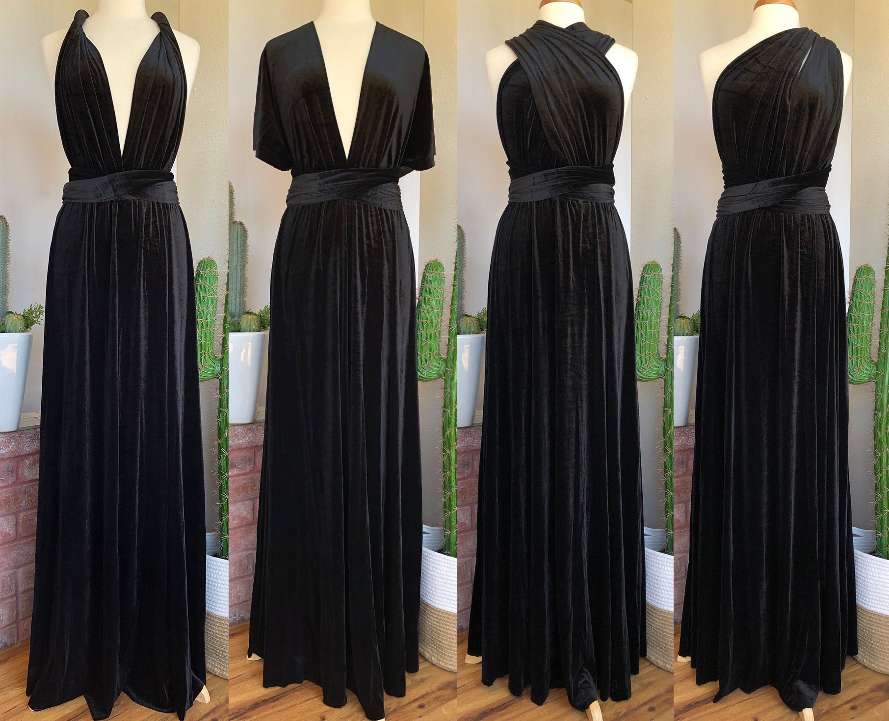 BLACK VELVET Infinity Dress ...