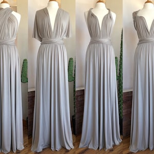 MOON BEAM Bridesmaid Dress/ CUSTOM LeNGTHS/ Convertible Dress / Infinity Dress/ Multiway Dress/  Multi Wrap Dress / Plus Size /