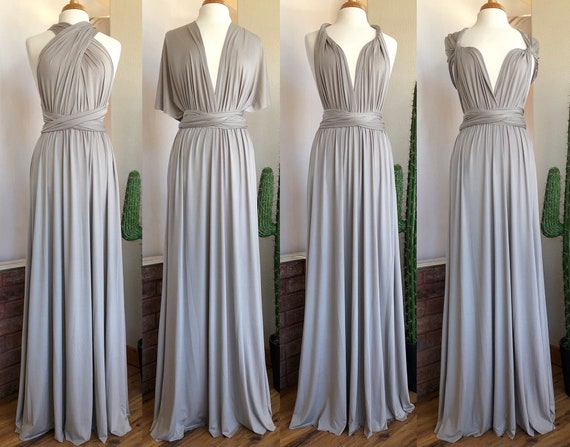 MOON BEAM Bridesmaid Dress/ CUSTOM LeNGTHS/ Convertible Dress / Infinity Dress/ Multiway Dress/  Multi Wrap Dress / Plus Size /