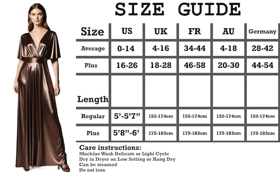 what size bridesmaid dress to order BRONZE Metallic Goddess Dress/ Maxi Metallic / Convertible Dress / Infinity Dress/ Multiway Dress/ Wrap Dress / Brown Color:green As Picture(For other colors wedding guest dresses 2024 Royal Blue Prom Dresses