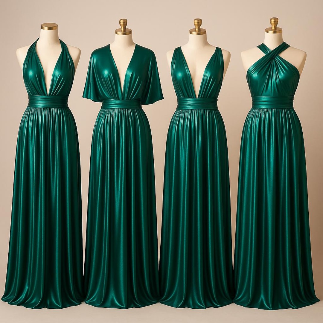 sachin and babi light blue dress Emerald Green Tulle Flower Girl Dress main image 1