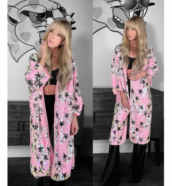 Silver kimono cardigan deals