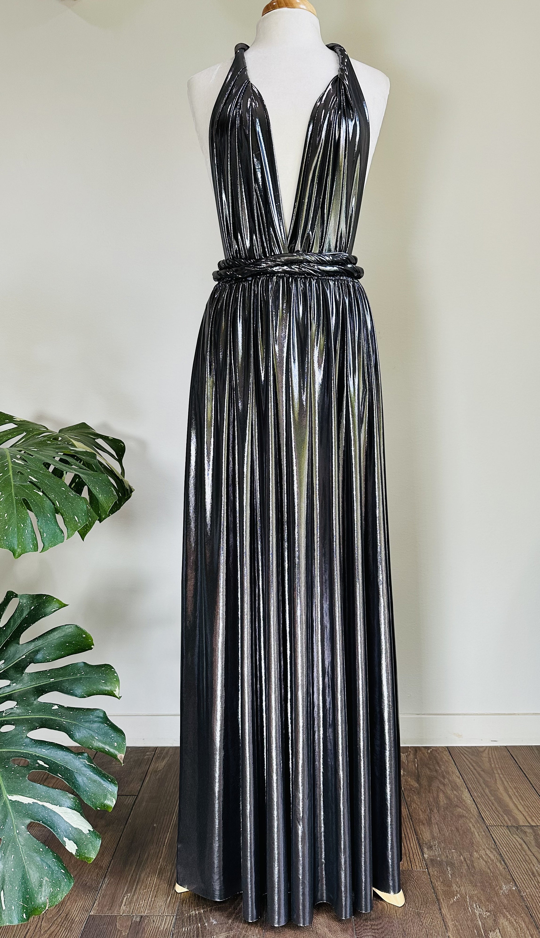 Gunmetal bridesmaid dress deals