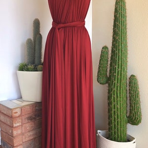MERLOT Bridesmaid Dress/ CUSTOM Lengths/ Convertible Dress / Infinity ...