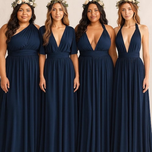 NAVY Bridesmaid Dress/ CUSTOM LENGTHS/ Convertible Dress / Infinity Dress/ Multiway Dress/ Multi Wrap Dress / Plus Size / Petite / - Etsy NAVY Bridesmaid Dress/ CUSTOM LENGTHS/ Convertible Dress / Infinity Dress/ Multiway Dress/ Multi Wrap Dress / Plus Size / Petite / - Etsy