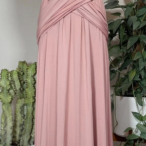 ROSE QUARTZ Bridesmaid Dress/ CUSTOM/ Convertible Dress / Infinity Dress/ Multiway Dress/ Multi Wrap Dress / Plus Size / Petite/ Tall zdjęcie 5