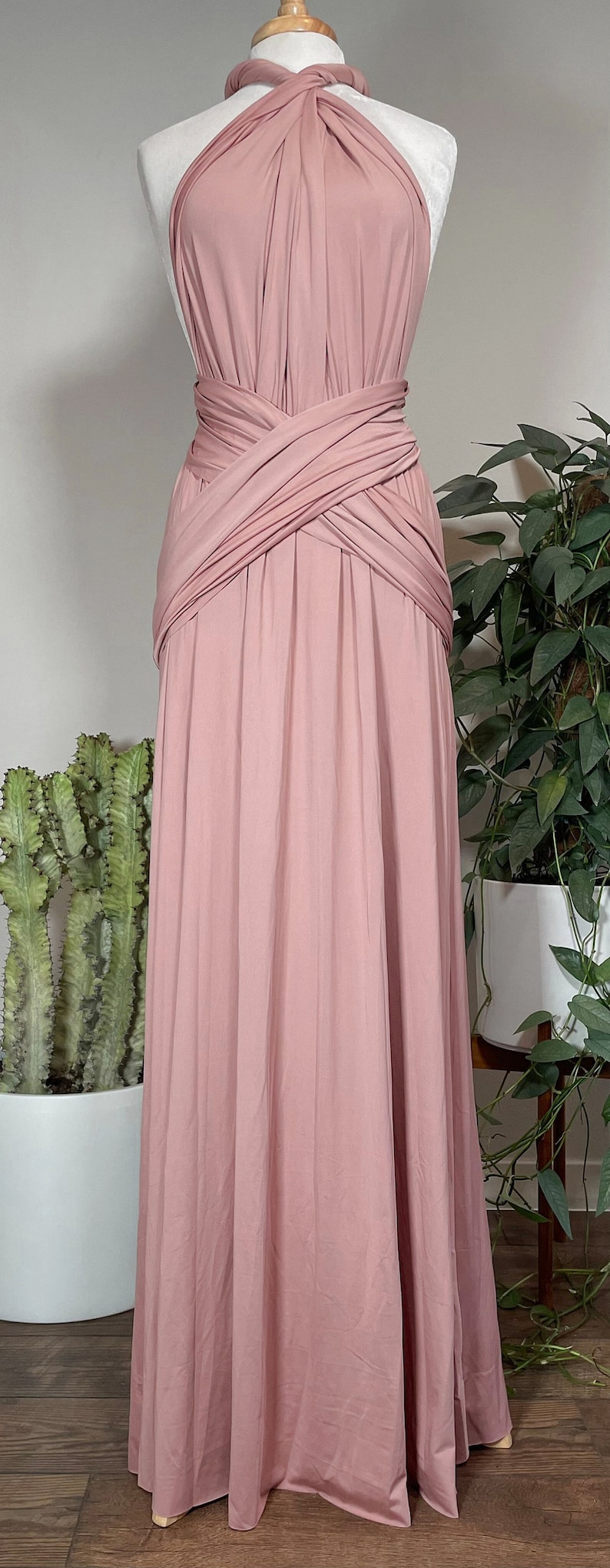 ROSE QUARTZ Bridesmaid Dress/ CUSTOM/ Convertible Dress / Infinity Dress/ Multiway Dress/ Multi Wrap Dress / Plus Size / Petite/ Tall zdjęcie 5