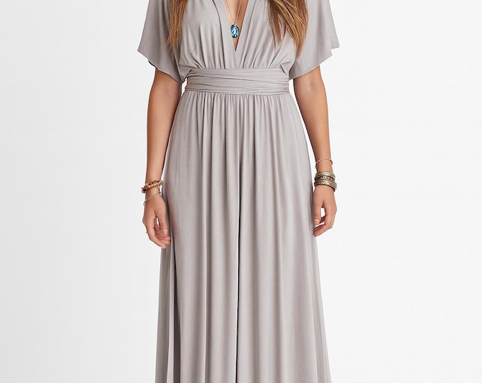 MOON BEAM Bridesmaid Dress/ CUSTOM LeNGTHS/ Convertible Dress / Infinity Dress/ Multiway Dress/  Multi Wrap Dress / Plus Size /