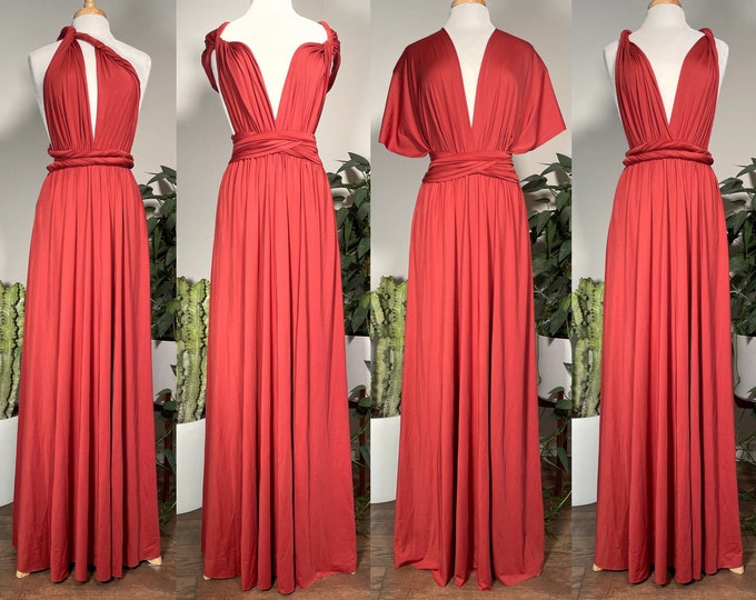 SEDONA Bridesmaid Dress/ CUSTOM LeNGTHS/ Convertible Dress / Infinity Dress/ Multiway Dress/  Multi Wrap Dress / Plus Size / Petite