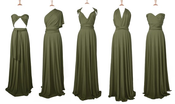 olive green plus size bridesmaid dresses
