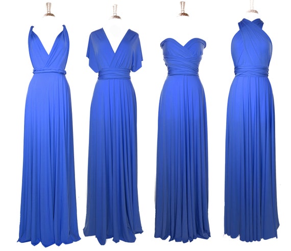 sapphire blue wedding dress