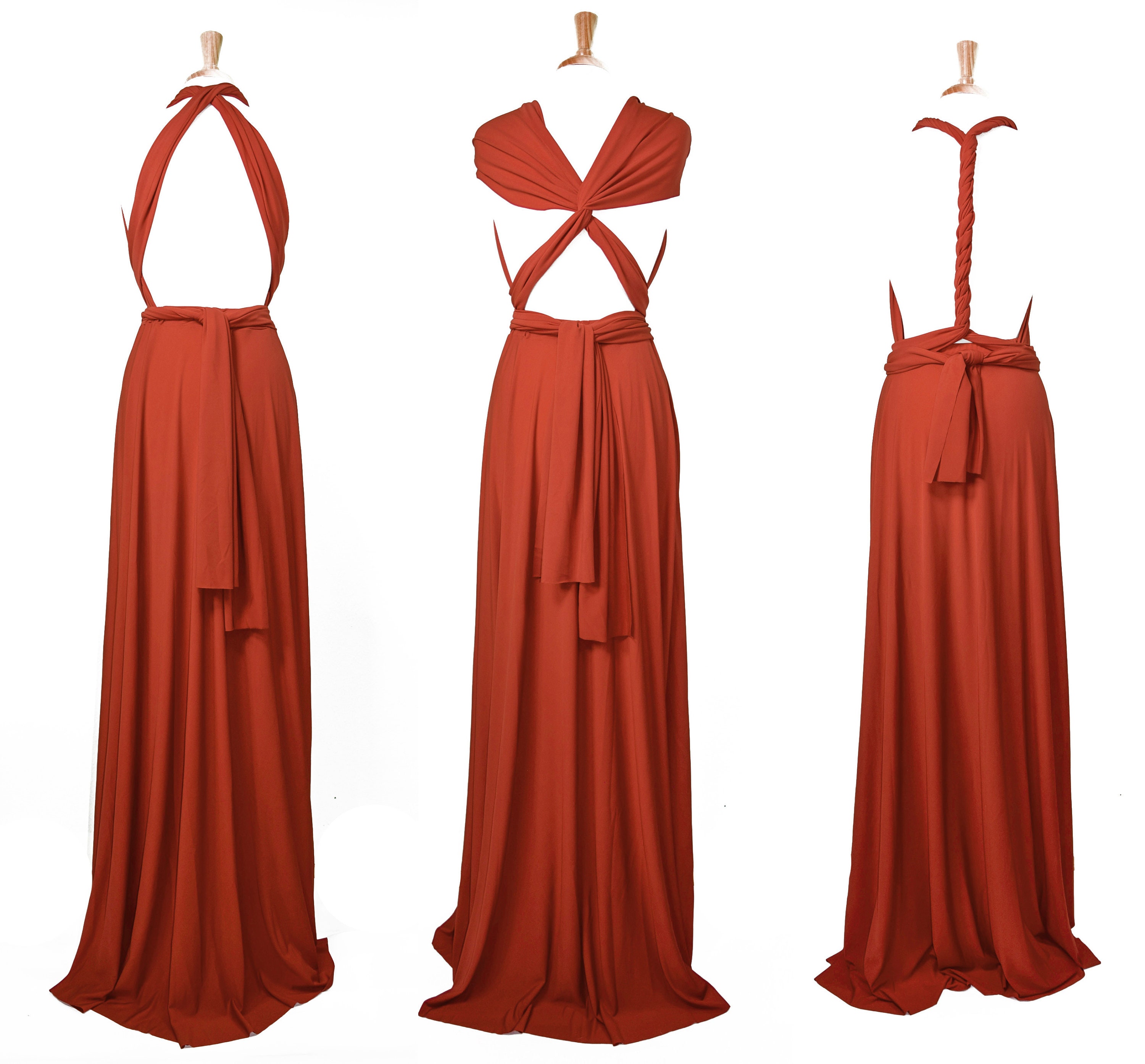 infinity dress bloody red