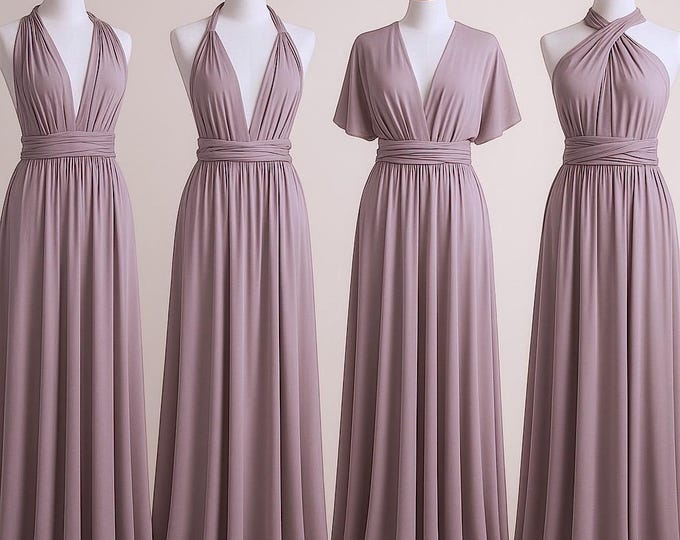 LAVENDER CREAM Bridesmaid Dress/ CUSTOM/ Convertible Dress / Infinity Dress/ Multiway Dress/  Multi Wrap Dress /  Plus Size / Petite/ Tall