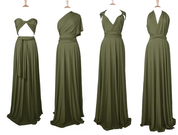 light olive green dress