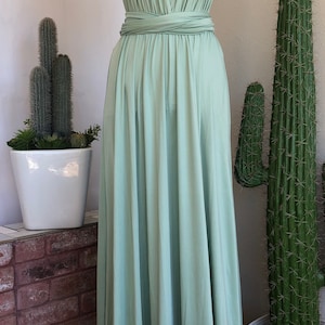 SAGE Bridesmaid Dress/ CUSTOM LeNGTHS/ Convertible Dress / Infinity Dress/ Multiway Dress/ Multi Wrap Dress / Plus Size / image 3