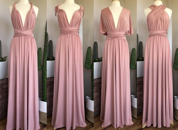 multiway dress champagne