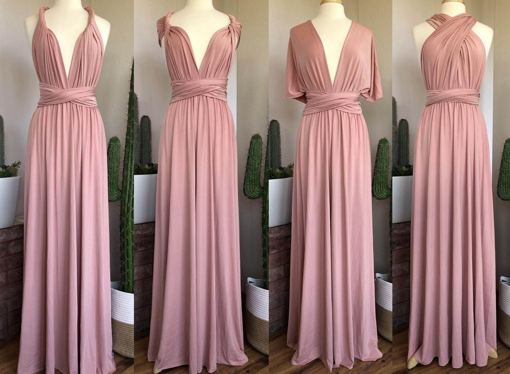 multiway dress pink