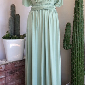 SAGE Bridesmaid Dress/ CUSTOM LeNGTHS/ Convertible Dress / Infinity Dress/ Multiway Dress/ Multi Wrap Dress / Plus Size / zdjęcie 2