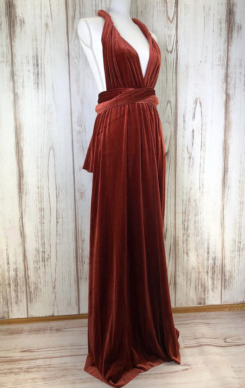 infinity dress bloody red