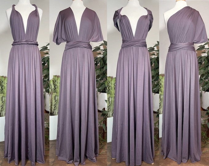 LAVENDER HAZE Bridesmaid Dress/ CUSTOM/ Convertible Dress / Infinity Dress/ Multiway Dress/  Multi Wrap Dress /  Plus Size / Petite/ Tall