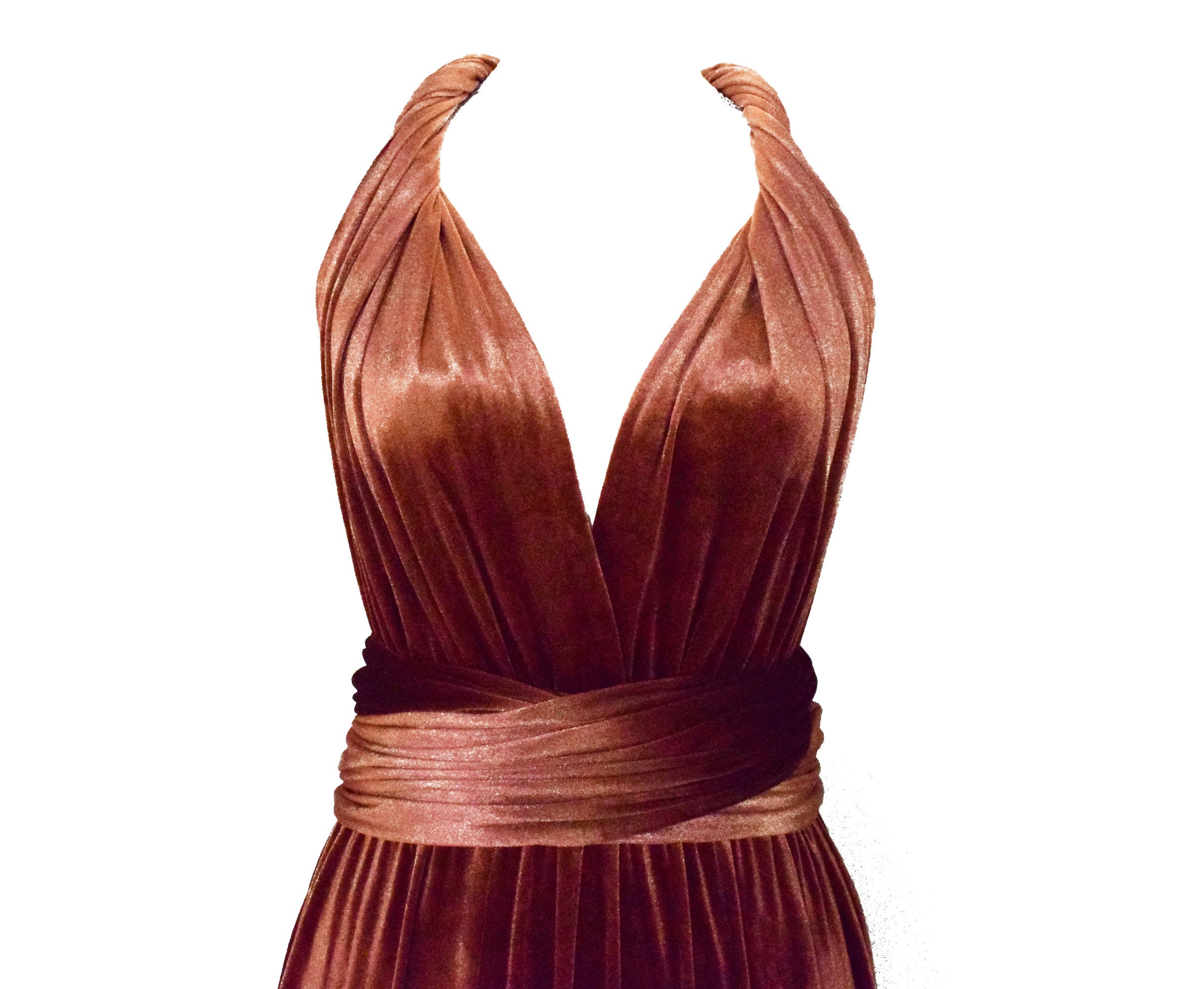 velvet infinity dress