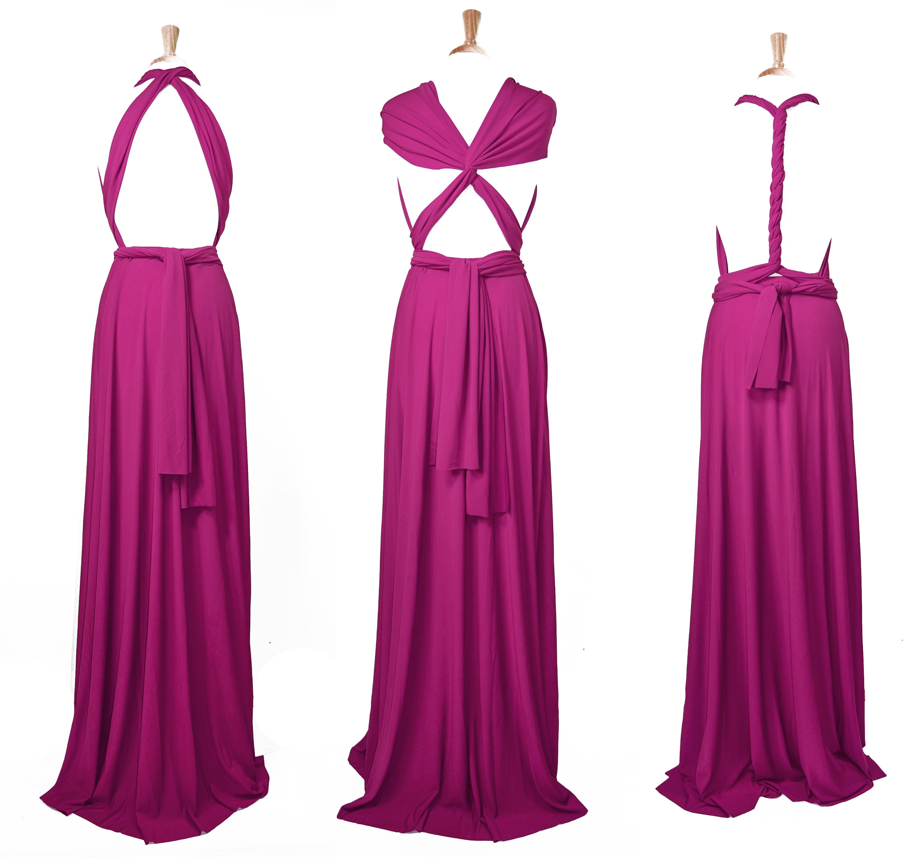 infinity dress magenta