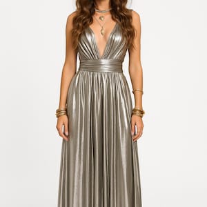 Silver Satin Slip Dress - Etsy