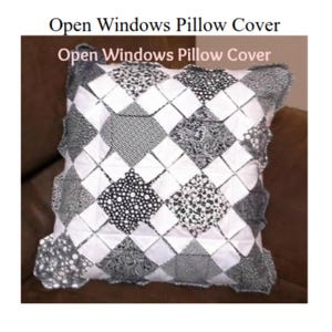 Open Windows Throw Pillow Cover Pattern Envelope Pillow Cover Pattern Home Decor Sewing Pattern Learn to Sew a Throw Pillow Cover