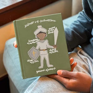 Children’s Semi-Custom Painted Bible, Jesus Storybook bible,Armor of God Bible, birthday and baby shower gift, children’s personalized Bible