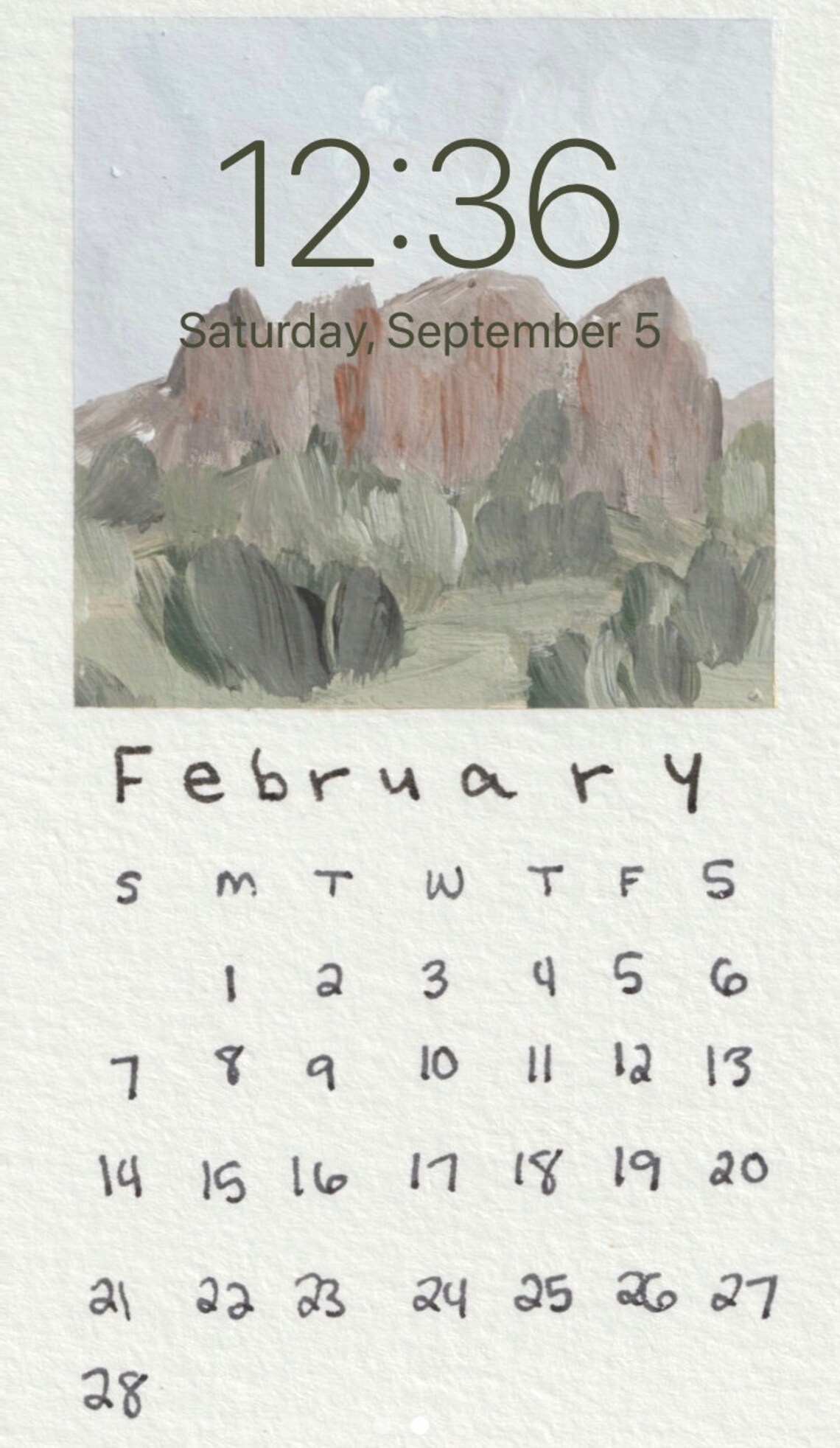 Digital Painting June Sept 2021 Acrylic CALENDAR Screen Etsy