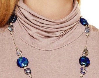 Ensemble collier, bracelet et boucle d’oreille bleu et vert