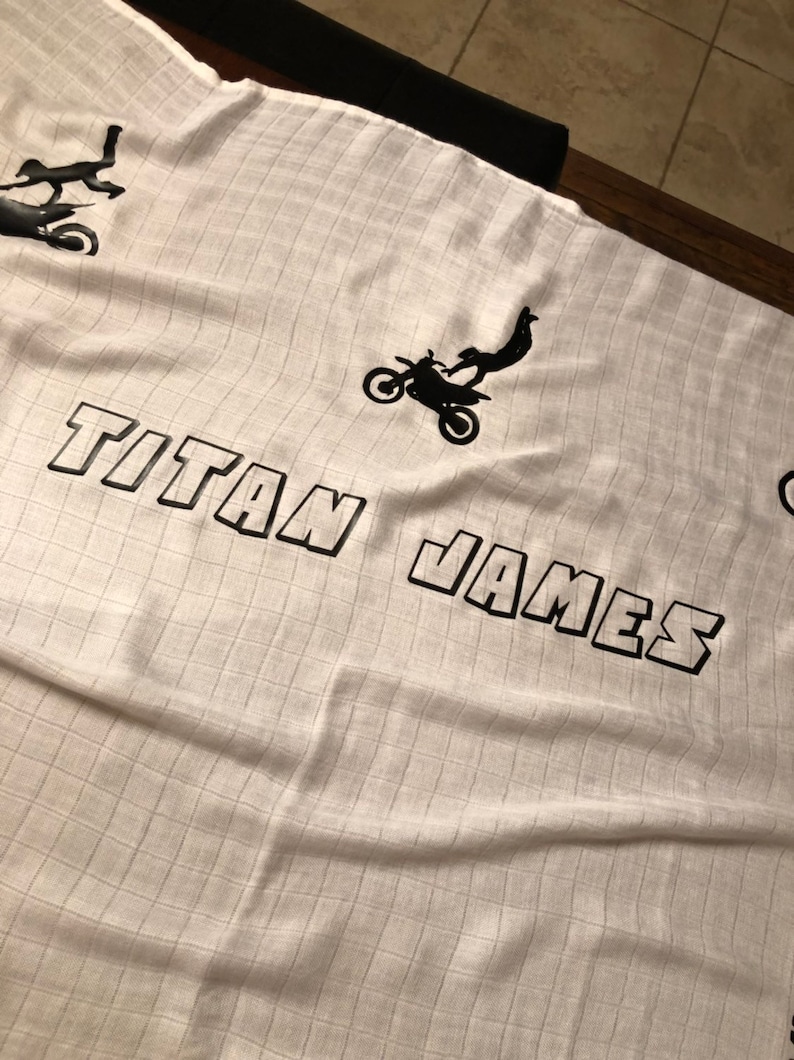 Custom made milestone blanket for baby year month blanket