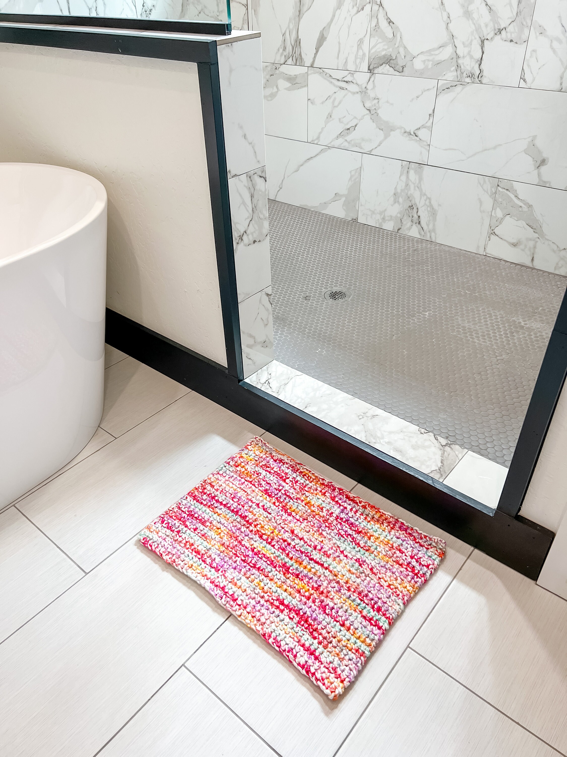 Bath Mat Crochet Pattern, Crochet Bath Rug Pattern, Crochet PDF Pattern ...