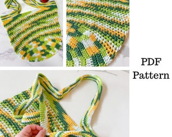 Springtime Market Bag Crochet Pattern, Tote Bag Crochet Pattern, Crochet Bag Pattern, Downloadable PDF Pattern, Free Crochet Pattern