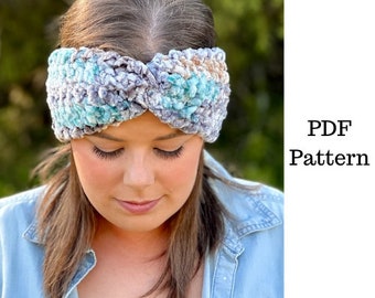 Easy Twist Headband Crochet Pattern, Crochet PDF Pattern, Headband Pattern, Downloadable PDF Pattern, Free Crochet Pattern, Ear Warmer