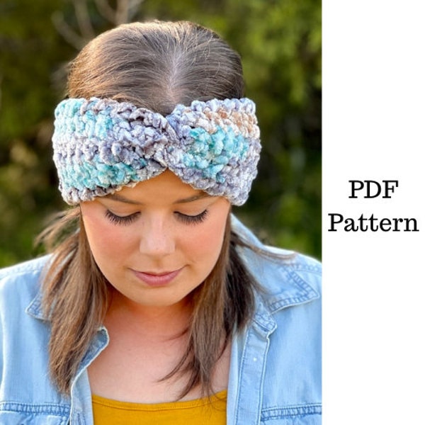 Easy Twist Headband Crochet Pattern, Crochet PDF Pattern, Headband Pattern, Downloadable PDF Pattern, Free Crochet Pattern, Ear Warmer