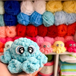 Mini Octopus Crochet Pattern, Mini Octopi Pattern, PDF Pattern, Amigurumi Crochet Pattern, Downloadable PDF Pattern, Free Crochet Pattern image 3