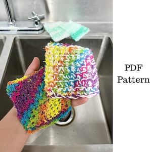 Dish Scrubby Crochet Pattern, Scrubby Pattern, Crochet PDF Pattern, Scrubbies Crochet Pattern, Downloadable PDF Pattern,Free Pattern