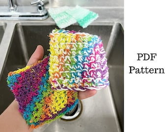 Dish Scrubby Crochet Pattern, Scrubby Pattern, Crochet PDF Pattern, Scrubbies Crochet Pattern, Downloadable PDF Pattern,Free Pattern