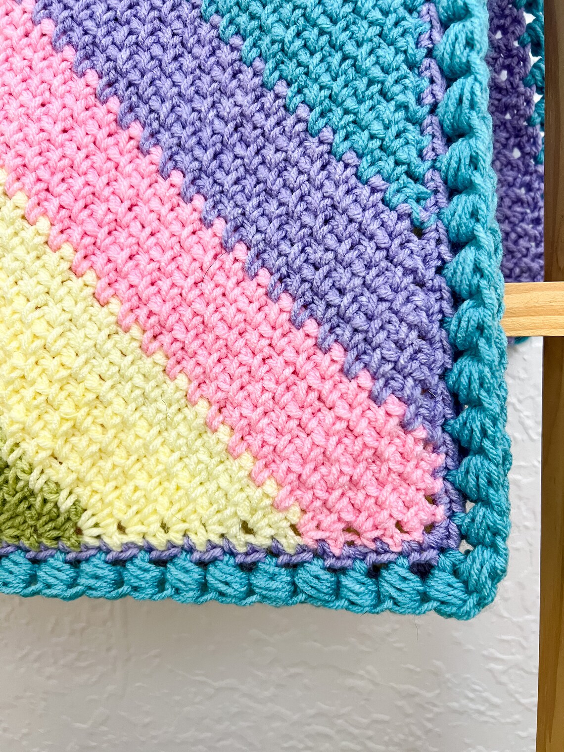 C2C Moss Stitch Blanket Crochet Pattern, Baby Blanket, Crochet PDF ...