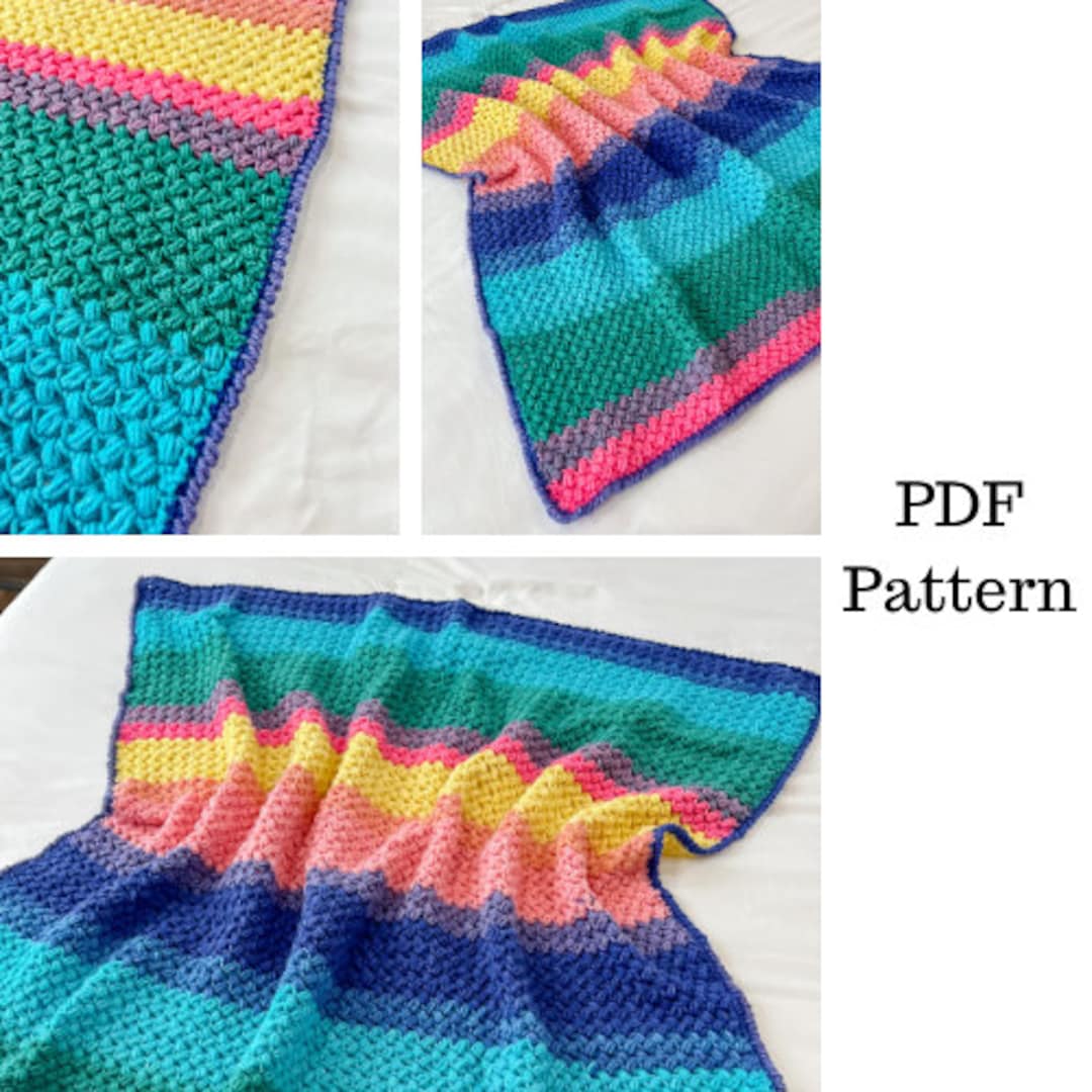 Mandala Baby Blanket Crochet Pattern, Easy Baby Blanket, Crochet PDF