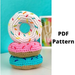Donut Amigurumi Crochet Pattern, Donut Crochet Pattern, Crochet PDF Pattern, Downloadable PDF Pattern, Crochet Pattern, Free Crochet Pattern