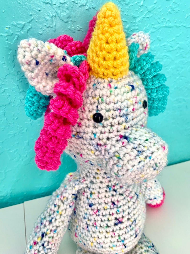 Penelope the Unicorn Crochet Pattern, Crochet PDF Pattern, Amigurumi Crochet Pattern, Downloadable PDF Pattern, Free Crochet Pattern image 4